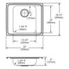 Elkay DRKADQ2220504 Sink, Stainless Steel view 2