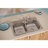 Dayton Stainless Steel 33" x 22" x 8-1/16", 2-Hole Equal Double Bowl Drop-in Sink view 2