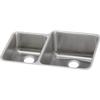 Elkay Lustertone Classic ELUH3121L Stainless Steel Offset 40/60 Double Bowl Undermount Sink view 2
