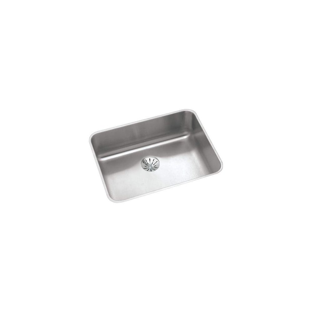 Elkay ELUH2115PD Lustertone Classic Single Bowl Undermount Stainless Steel Sink with Perfect Drain