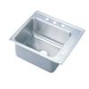 Elkay DRKAD252240R2 18 Gauge 25" x 22" x 4" Single Bowl Top Mount Sink- 2 Hole, Stainless Steel view 1