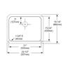 Elkay ELUHAD211545PD Lustertone Classic Single Bowl Undermount Stainless Steel ADA Sink with Perfect Drain view 2