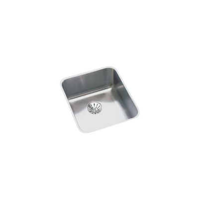 Elkay ELUH1316PD Lustertone Classic Single Bowl Undermount Stainless Steel Sink with Perfect Drain