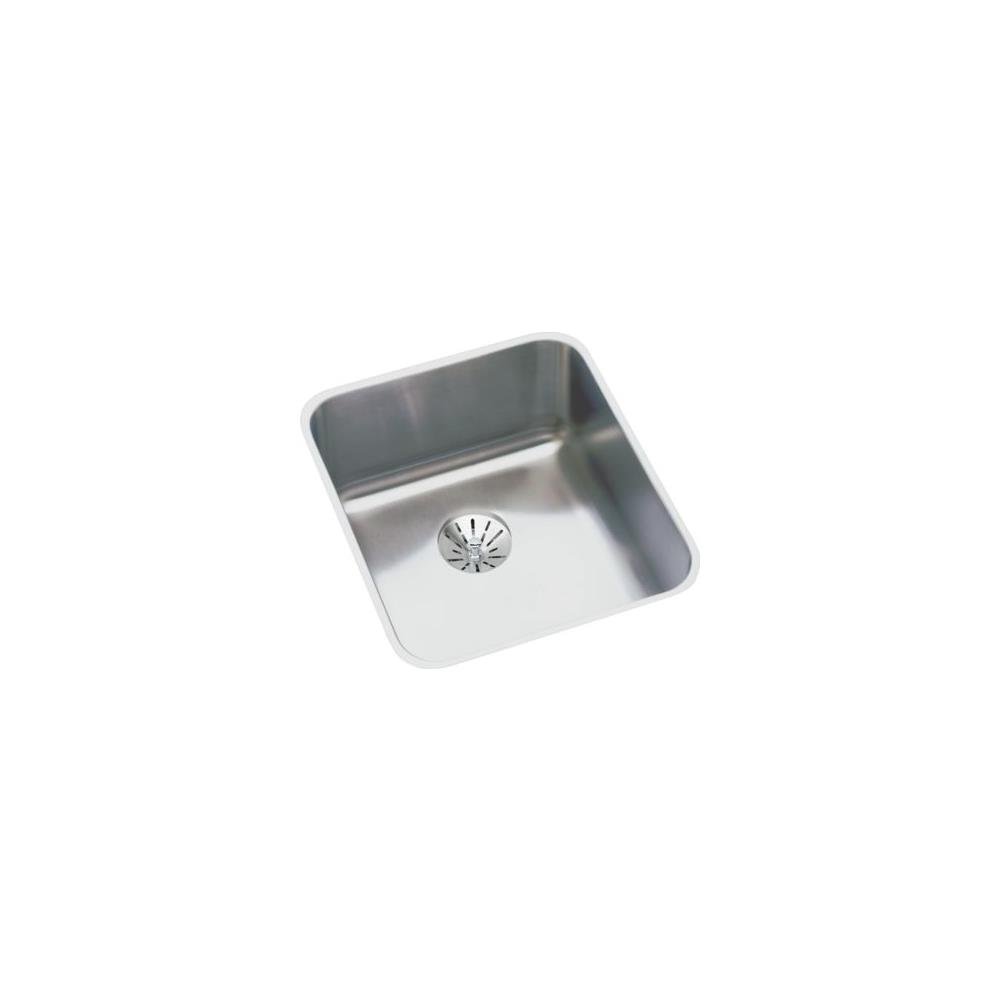 Elkay ELUH1316PD Lustertone Classic Single Bowl Undermount Stainless Steel Sink with Perfect Drain