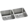 Elkay ELUH311810PD Lustertone Classic Double Bowl Undermount Stainless Steel Sink with Perfect Drain view 1