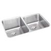 Elkay ELUH3120RPD Lustertone Classic Double Bowl Undermount Stainless Steel Sink with Perfect Drain view 1