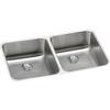 Elkay ELUHAD311855PD Lustertone Classic Double Bowl Undermount Stainless Steel ADA Sink with Perfect Drain view 1