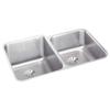 Elkay ELUHAD312055RPD 18 Gauge Stainless Steel 31.25" x 20.5" x 5.375" Double Bowl Undermount Kitchen Sink Kit view 1