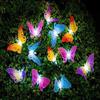 Butterfly Solar String Lights Outdoor Waterproof 12 LED Garden Fairy Lights view 1