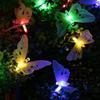Butterfly Solar String Lights Outdoor Waterproof 12 LED Garden Fairy Lights view 2