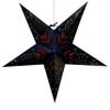 Peacock Navy Blue Paper Star Lantern with 12 Foot Power Cord Included view 1