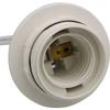 Lightingsky 15 Feet Hanging Light Cord with On/off Switch E26 Socket to 2-prong Perfect for Lampshade Paper Lantern (White, 15 Feet) view 3