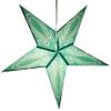 Caribbean Teal Paper Star Lantern with 12 Foot Power Cord Included view 2