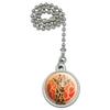 GRAPHICS & MORE Giraffe Orange Circle Ceiling Fan and Light Pull Chain view 1