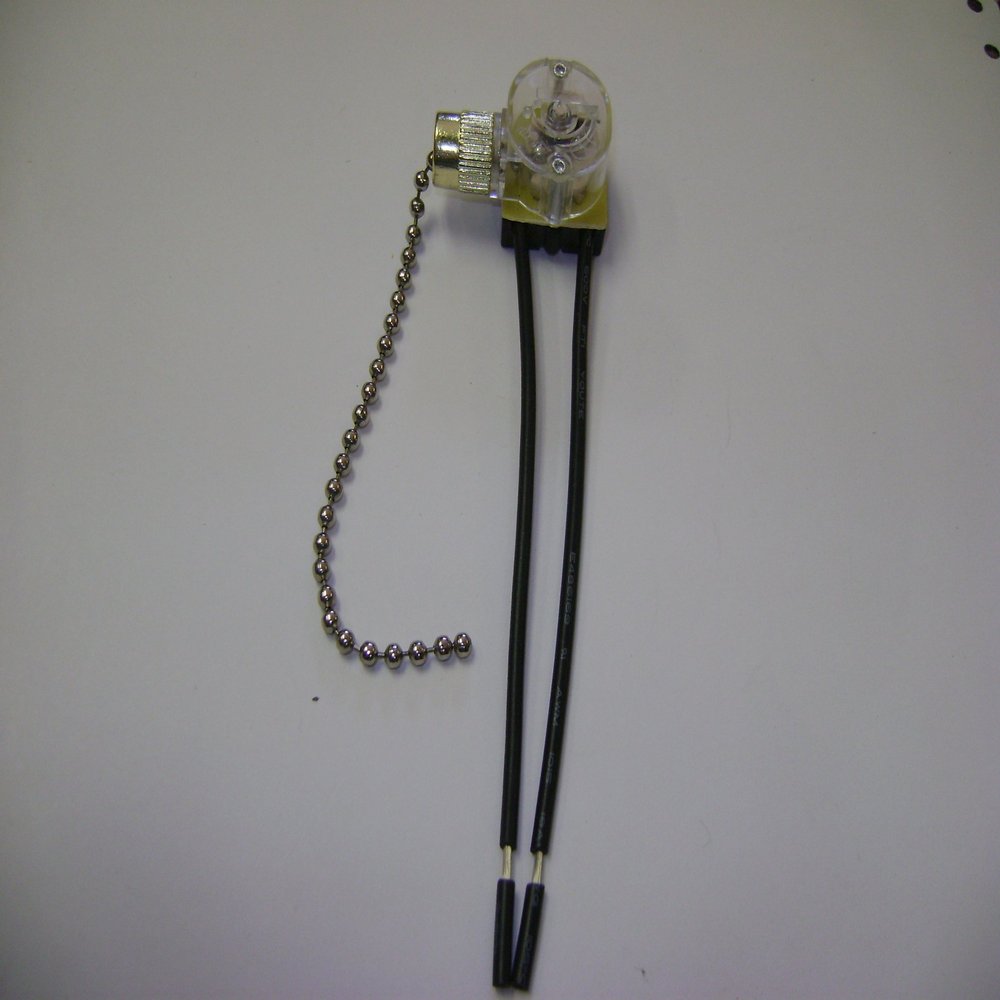 NMD BRAND CEILING FAN 2 WIRE GOLD CHAIN PULL LIGHT SWITCH DR67