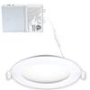 LED FANTASY 4-Inch 9W 120V Recessed Ultra Thin Ceiling LED Panel Downlight Light Dimmable Retrofit Slim Wafer IC Rated ETL Energy Star 750 Lumens 3000K (Warm White) 1 Pack view 1