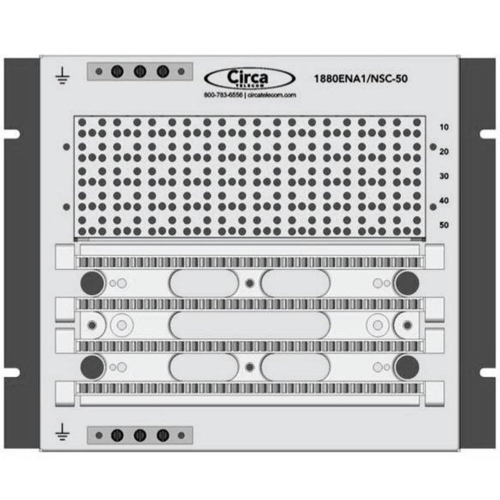 Circa Enterprises - 1880ENA1/NSC-50 - Building Entrance Terminal 110/110 Without Cover and Splice, 50 Pair, (Each)