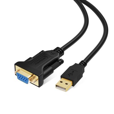 CableCreation USB to RS232 Serial Adapter (FTDI Chipset), USB to RS232 Gold Plated DB9 Serial Converter Cable for Windows 11, 10, 8.1, 8, 7, Vista, XP, 2000, Linux and Mac OS X, macOS, 3.3 Feet/1M