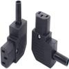 Toptekits (2 Pack) DIY Rewireable Power Plug IEC C13 Female Inline Right Angle IEC Connector Adapter, IEC320 C13 Female Plug 90 Degree Side Entry, 10A/16A AC Power Industrial Socket view 2