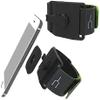 Navitech Black/ Silver Neoprene Water Resistant Sports Gym, Jogging / Running Armband Case with "Light Reflection Strip" Compatible With The Large Smart Phones (4.0 " 4.3 ") Such As Samsung Galaxy i9100 S 2 II, And The Nokia Lumin 900. view 1