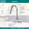 Peerless Precept Single-Handle Kitchen Sink Faucet with Pull Down Sprayer, Chrome P188152LF view 3