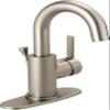Peerless Precept Single Hole Bathroom Faucet Brushed Nickel, Single Handle Bathroom Faucet, Drain Assembly, Brushed Nickel P191102LF-BN view 1