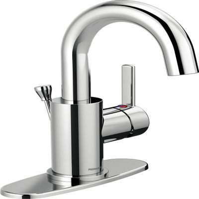 Peerless Precept Single Hole Bathroom Faucet, Single Handle Bathroom Faucet Chrome, Bathroom Sink Faucet, Drain Assembly, Chrome P191102LF