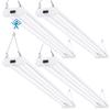 Sunco Motion Sensor 4ft LED Shop Light, Garage Lights Ceiling LED Plug in Fixtures, 40W, 5000K Daylight, Frosted, Motion Activated, Linkable Suspension Mount, ETL 4 Pack view 1