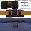 SNK (H1-Black) Classic Premium Pouch Case with Belt Clip for Medtronic: Minimed 640g Insulin Pump (Medtronic) view 4