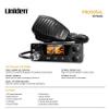 Uniden PRO505XL 40-Channel CB Radio. Pro-Series, Compact Design. Public Address (PA) Function. Instant Emergency Channel 9, External Speaker Jack, Large Easy to Read Display. - Black view 2