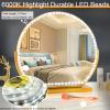 LED Vanity Mirror Lights for Makeup Dressing Table Vanity Set 13ft Flexible LED Light Strip Kit 6000K Daylight White with Dimmer and Power Supply, DIY Mirror, Mirror not Included view 4