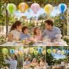 ADLKGG 5-Pack Hot Air Balloon Decorations, Colorful 12-Inch Paper Lanterns view 3