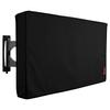 iBirdie Outdoor TV Cover 52 to 55 inch Weatherproof, Cover Size 52''L x 31''H, Waterproof for Outside Flat Screen 52 to 55 inch TV, Black, 600D Thick Fabric Screen Protector with Bottom view 1