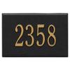 Whitehall Products 1426BG Wall Mailbox Plaque with One Line, Black view 1