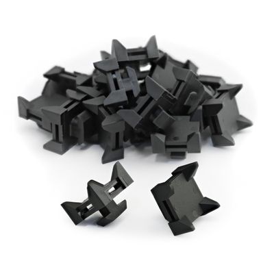 8020, 12314, 10 and 25 Series Nylon Cable Zip Tie Mounting Block 80/20 Cable Tie Mount for Wire Management (25 Pack)