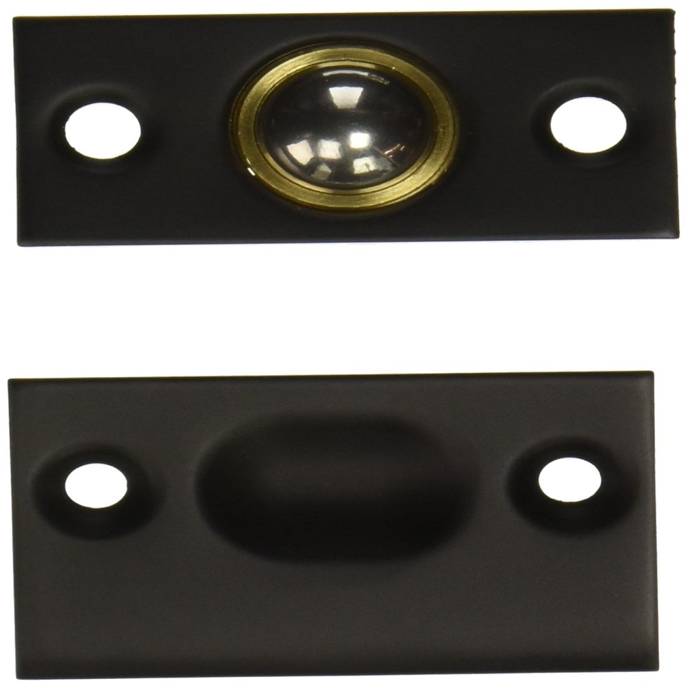 Baldwin 0426190 Adjustable Ball Catch, Black