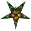 Hometown Evolution, Inc. Honeycomb Bright Green Paper Star Lantern with 12 Foot Power Cord Included view 2