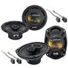 Harmony Audio Compatible with 1991-1999 Mitsubishi 3000GT HA-R69 HA-R65 New Factory Speaker Replacement Upgrade Package Speakers & Grills with HA-729301 Speaker Connector Harness Kit view 1