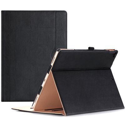 ProCase for iPad Pro 12.9 2017/2015 Case (1st & 2nd Generation), Stand Folio Case Cover for iPad Pro 12.9 Inch (Old Model 2017/2015), with Multiple Viewing Angles, Pencil Holder -Black
