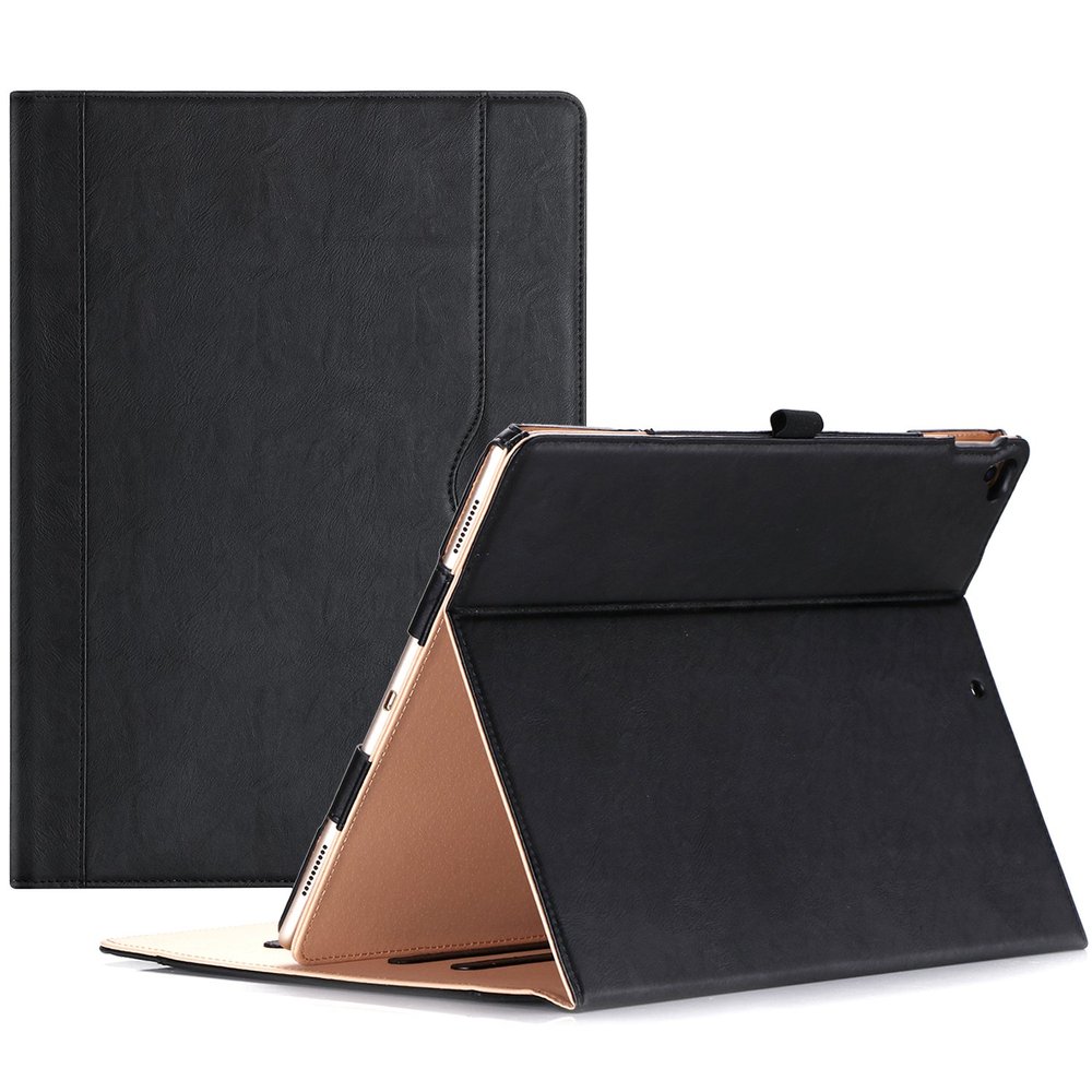 ProCase for iPad Pro 12.9 2017/2015 Case (1st & 2nd Generation), Stand Folio Case Cover for iPad Pro 12.9 Inch (Old Model 2017/2015), with Multiple Viewing Angles, Pencil Holder -Black