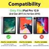 ProCase for iPad Pro 12.9 2017/2015 Case (1st & 2nd Generation), Stand Folio Case Cover for iPad Pro 12.9 Inch (Old Model 2017/2015), with Multiple Viewing Angles, Pencil Holder -Black view 2