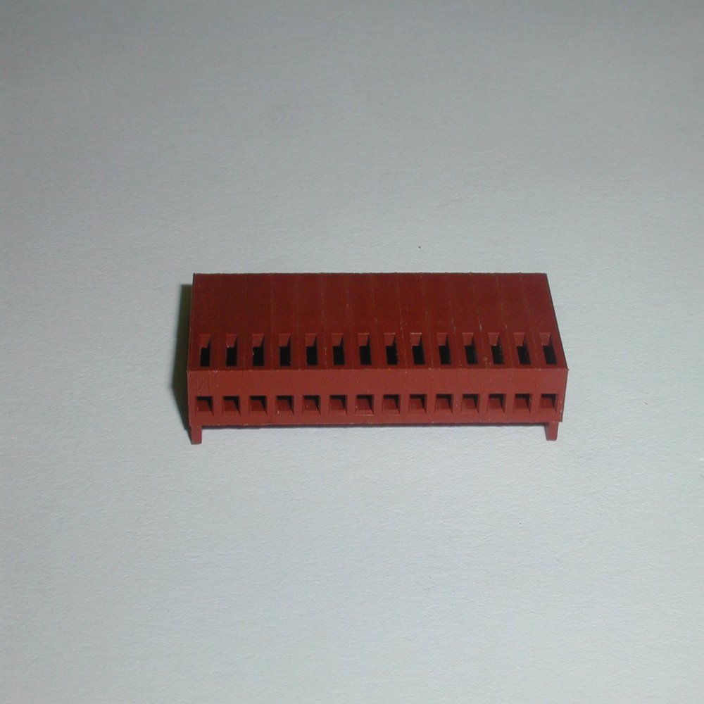HOUSING .100" 14 CONDUCTOR WITH LOCK RAMP ( 10 PIECES)