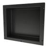 Tile Redi USA Niche Single Recessed Shower Shelf  Black, One Inner Shelf, 16-Inch Width x 14-Inch Height x 4-Inch Depth (620) view 1