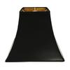 Royal Designs, Inc. Square Bell Hardback Parchment Lamp Shade, HB-628-12BLK/GL, Black/Gold, 6 x 12 x 10.5 view 1