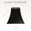 Royal Designs, Inc. Square Bell Hardback Parchment Lamp Shade, HB-628-12BLK/GL, Black/Gold, 6 x 12 x 10.5 view 3