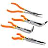NEW 4pc Long Needle Nose Plier Set 11" inch Straight 45 90 Degree & S Tips Mechanics view 2