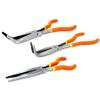 NEW 4pc Long Needle Nose Plier Set 11" inch Straight 45 90 Degree & S Tips Mechanics view 3