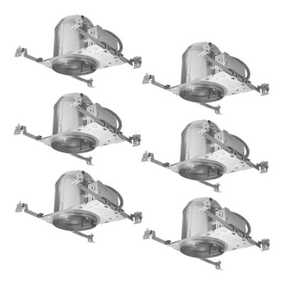 HALO H7 6" New Construction Recessed Lighting Housing, IC-Rated, Air-Tite, 120V E26 Socket-Base