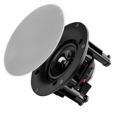 OSD Audio 3" in Ceiling Speaker Pair 60W, Trimless Magnetic Grill, Paintable Grille ACE400