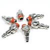Industrial Swivel 1/4" NPT Male Quick Connect Air Tool Fittings - 6 Pack (Industrial/Milton (M) Style) view 2